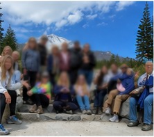 Group David organized at Mount Shasta, California