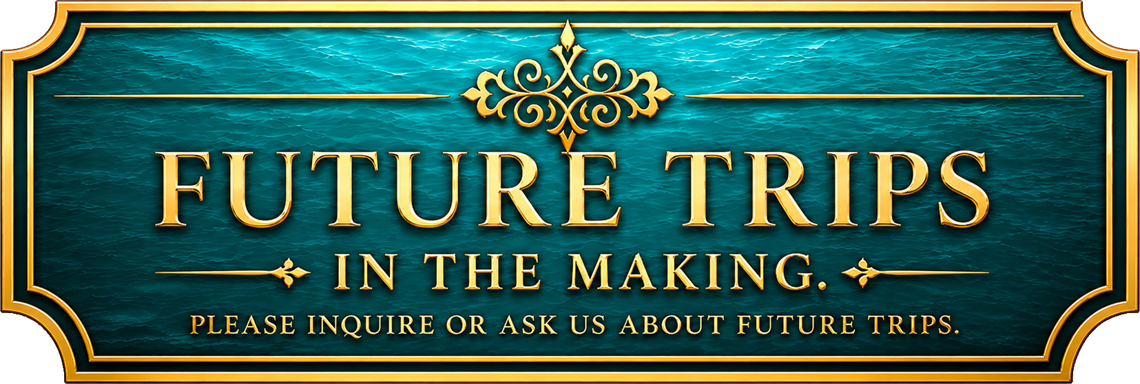 Future Trips in the Making — please inquire or ask us about future trips
