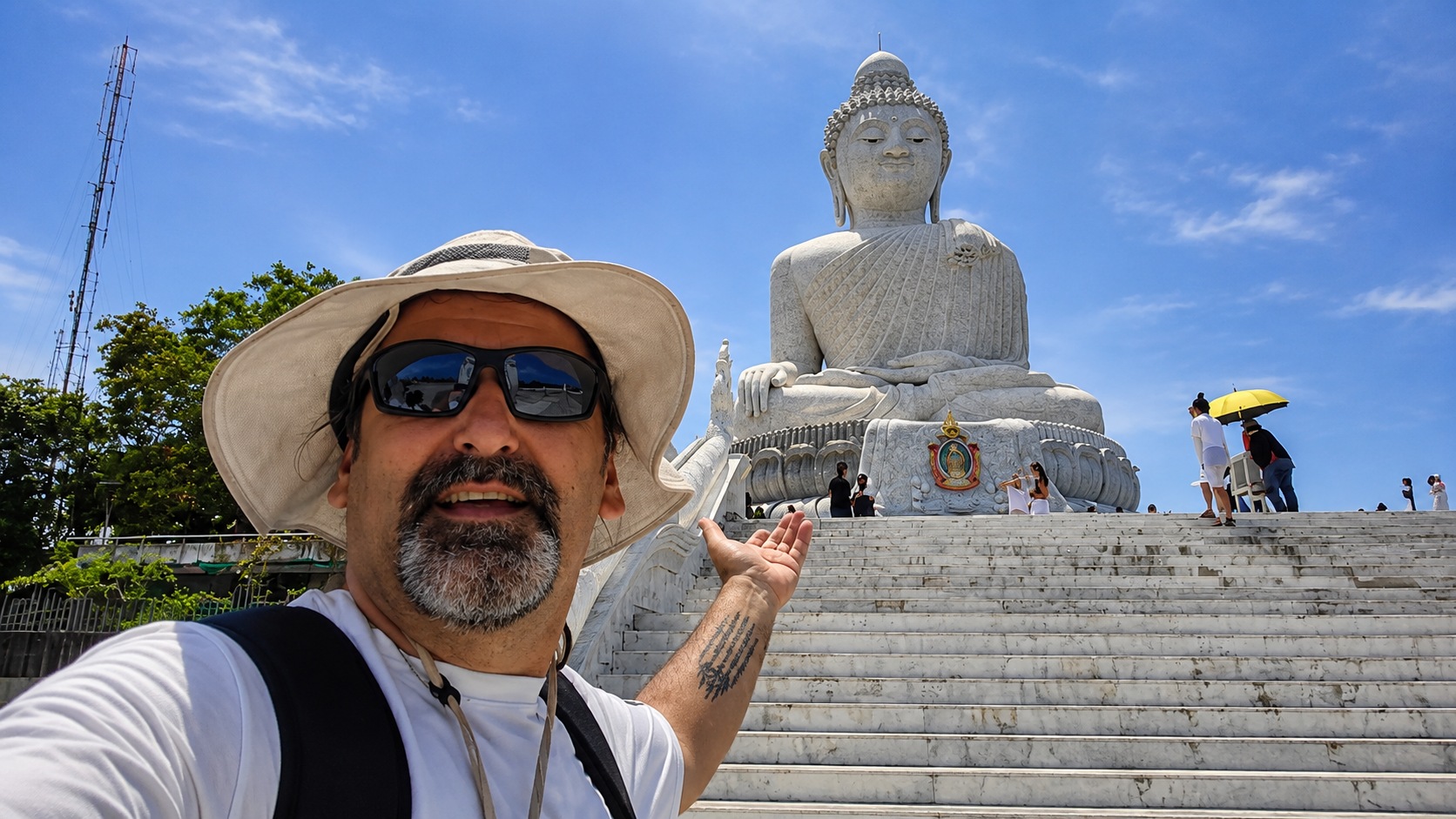 David at the Big Buddha in Phuket, Thailand
